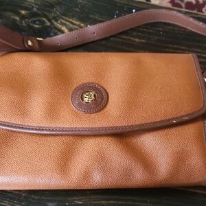 Chic Tan Leather Crossbody Bag